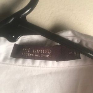 Button Down White Women Top Collar Top